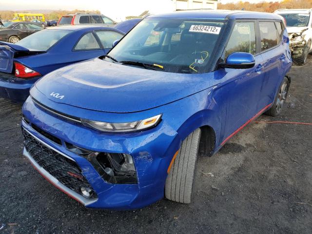 KNDJ63AU4N7823874 - 2022 KIA SOUL GT LI BLUE photo 2