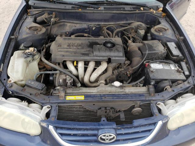 2T1BR12E62C589142 - 2002 TOYOTA COROLLA S BLUE photo 7