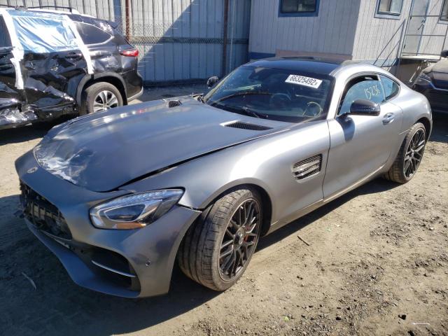 WDDYJ7JA0JA013932 - 2018 MERCEDES-BENZ AMG GT S GRAY photo 2