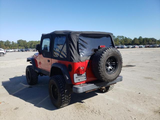 1J4FY29P3VP409102 - 1997 JEEP WRANGLER RED photo 3