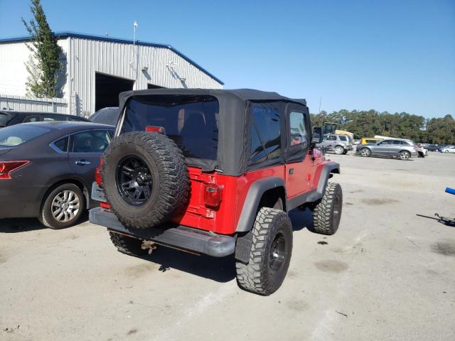 1J4FY29P3VP409102 - 1997 JEEP WRANGLER RED photo 4