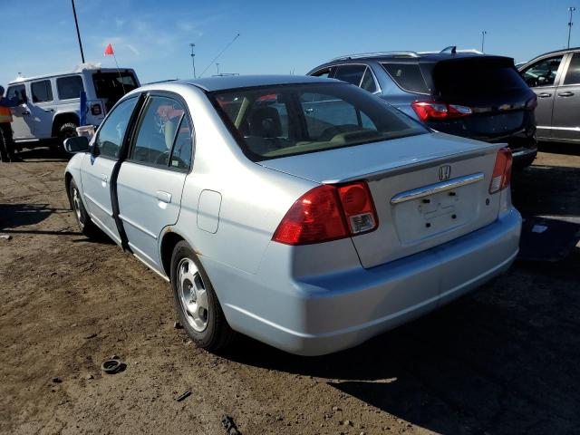 JHMES96663S022172 - 2003 HONDA CIVIC HYBR BLUE photo 3