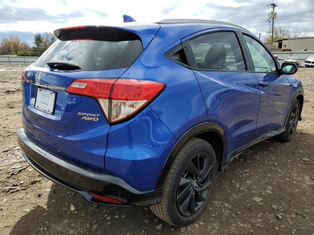 3CZRU6H17MM735552 - 2021 HONDA HR-V SPORT BLUE photo 4