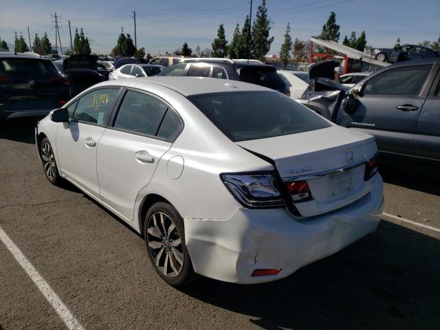 19XFB2F91FE241944 - 2015 HONDA CIVIC EXL أبيض صورة 3