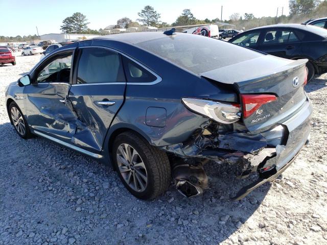 5NPE34AF7GH265860 - 2016 HYUNDAI SONATA SPO BLUE photo 3