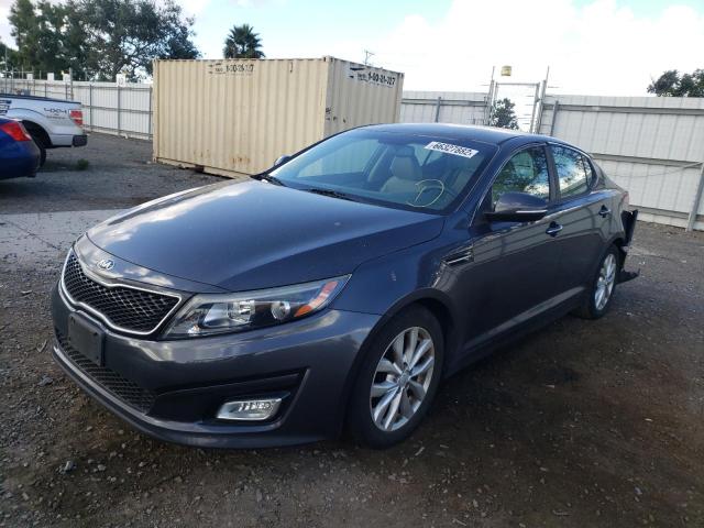 5XXGN4A74FG443598 - 2015 KIA OPTIMA EX GRAY photo 2