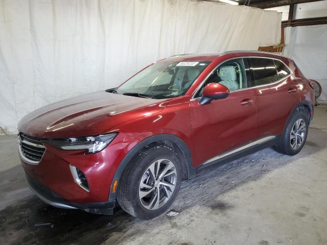 LRBFZPR48MD066338 - 2021 BUICK ENVISION E RED photo 2