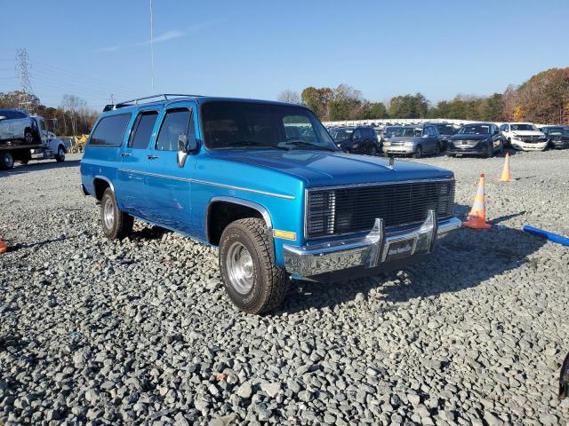 1GNER16K6HF189697 - 1987 CHEVROLET SUBURBAN R BLUE photo 1