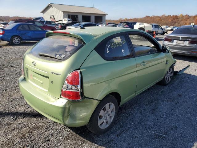 KMHCM3AC3AU163033 - 2010 HYUNDAI ACCENT BLU GREEN photo 4