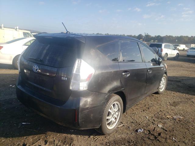 JTDZN3EUXE3319403 - 2014 TOYOTA PRIUS V BLACK photo 4