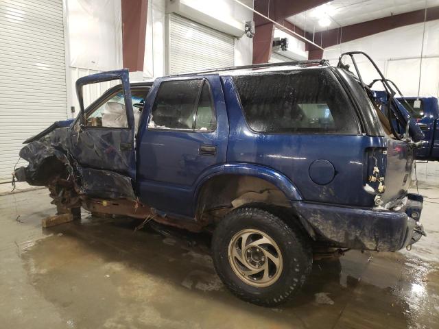 1GNDT13W0X2222512 - 1999 CHEVROLET BLAZER BLUE photo 2