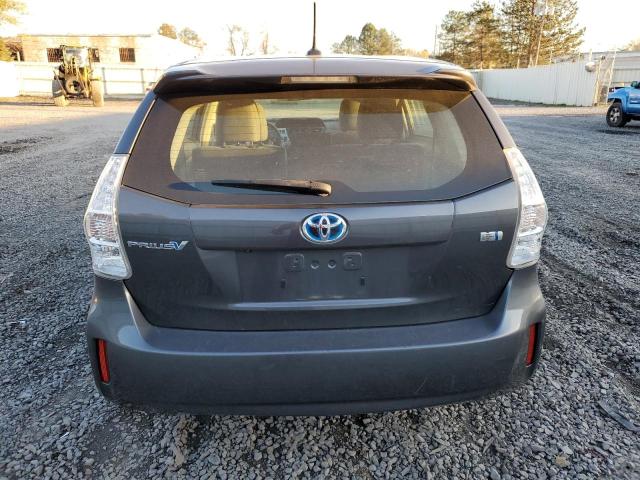 JTDZN3EU4D3218047 - 2013 TOYOTA PRIUS V GRAY photo 6