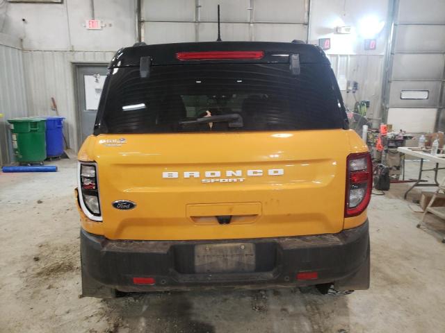 3FMCR9D99MRA24217 - 2021 FORD BRONCO SPO YELLOW photo 6