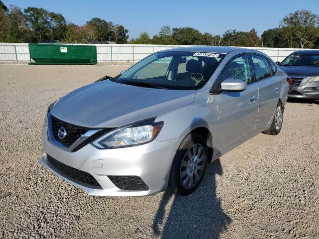 3N1AB7AP7HY360468 - 2017 NISSAN SENTRA SILVER photo 2