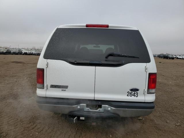 1FMNU40L1YEC52085 - 2000 FORD EXCURSION WHITE photo 6