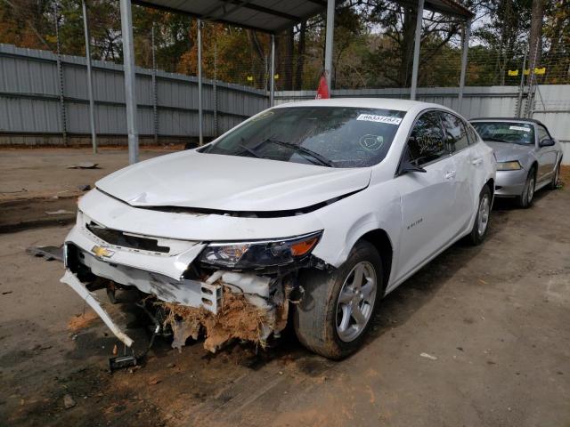 1G1ZB5ST8HF230649 - 2017 CHEVROLET MALIBU LS WHITE photo 2