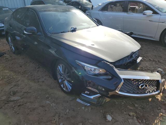 JN1EV7AR1JM****** - 2018 INFINITI Q50 LUXE BLACK photo 1