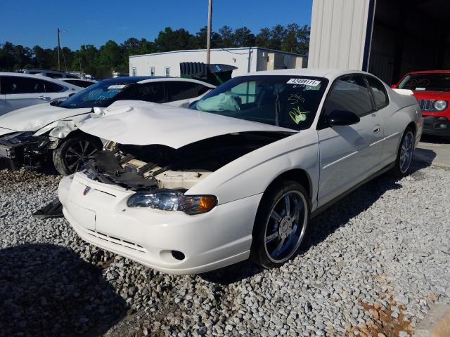 2G1WW12E939415568 - 2003 CHEVROLET MONTE CARL თეთრი ფოტო 2