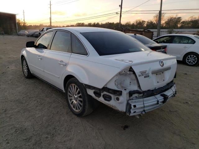 1MEFM42105G609520 - 2005 MERCURY MONTEGO PR თეთრი ფოტო 3