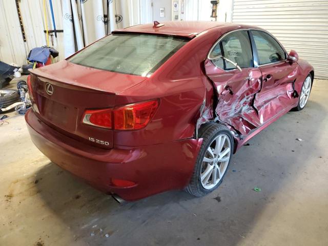 JTHBK262492087733 - 2009 LEXUS IS 250 BURGUNDY photo 4