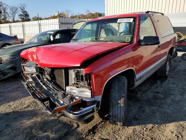 1GNEK18K9RJ311971 - 1994 CHEVROLET BLAZER K15 RED photo 2