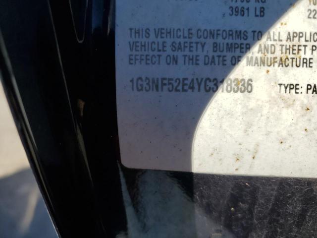 1G3NF52E4YC318336 - 2000 OLDSMOBILE ALERO GLS 蓝色 照片 10