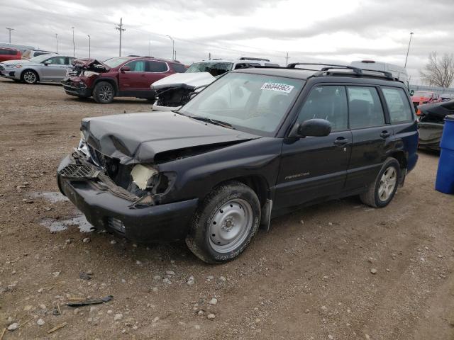 JF1SF65671H715700 - 2001 SUBARU FORESTER S შავი ფოტო 2