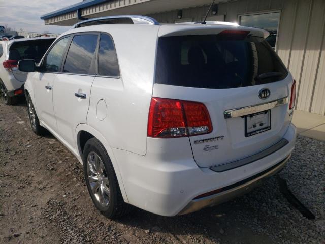 5XYKW4A20DG384487 - 2013 KIA SORENTO SX WHITE photo 3