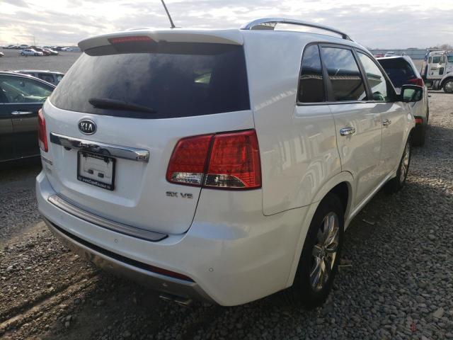 5XYKW4A20DG384487 - 2013 KIA SORENTO SX WHITE photo 4