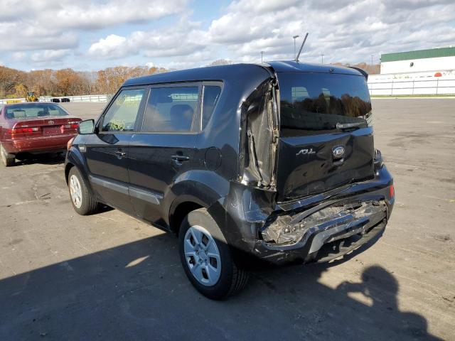 KNDJT2A57D7605437 - 2013 KIA SOUL BLACK photo 3