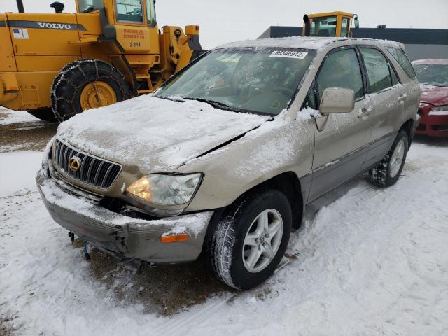 JTJHF10U310178140 - 2001 LEXUS RX 300 BEIGE photo 2