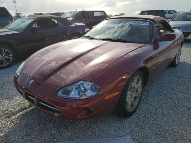 SAJJA42C5YNA02264 - 2000 JAGUAR XK8 MAROON photo 2