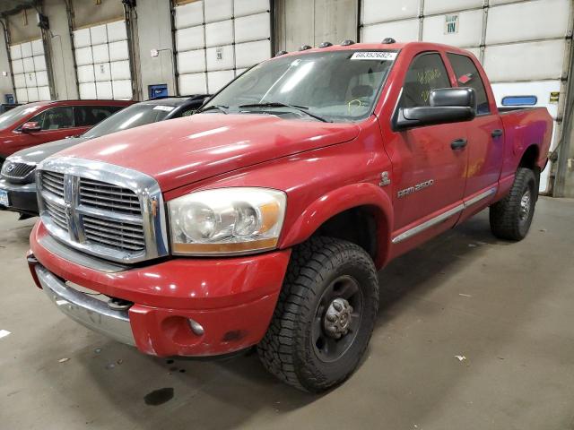3D7KS28C76G176096 - 2006 DODGE RAM 2500 S RED photo 2