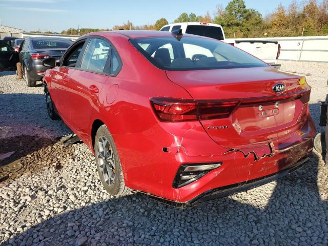 3KPF24AD2LE255645 - 2020 KIA FORTE FE RED photo 3