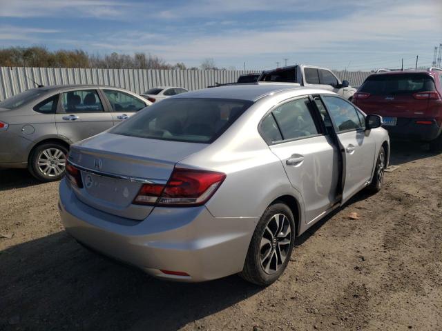 19XFB2F97DE080674 - 2013 HONDA CIVIC EXL 银色 照片 4