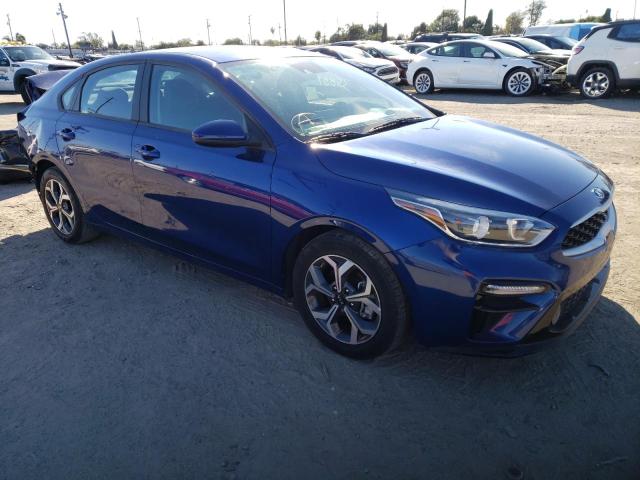 3KPF24AD6ME284275 - 2021 KIA FORTE FE BLUE photo 1