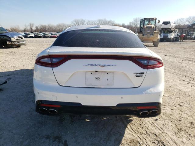 KNAE15LA6L6073912 - 2020 KIA STINGER WHITE photo 6