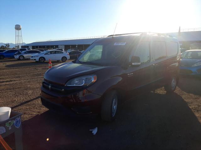 ZFBERFAB4J6L01158 - 2018 RAM PROMASTER BURGUNDY photo 2