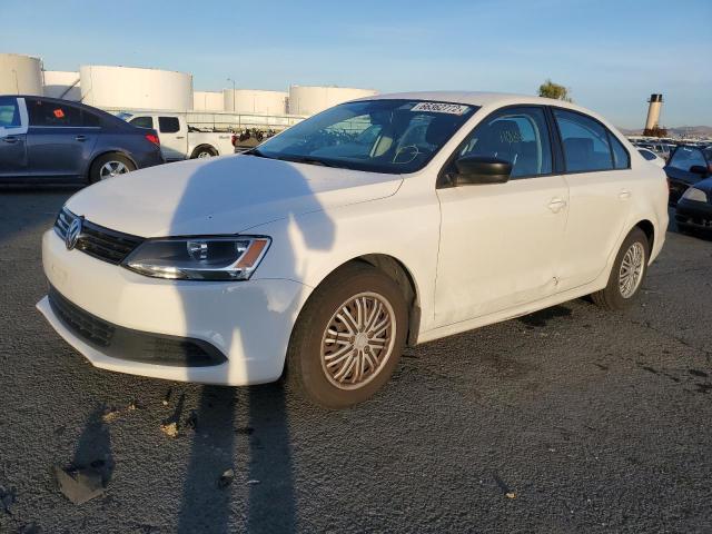 3VW2K7AJ2EM369253 - 2014 VOLKSWAGEN JETTA BASE WHITE photo 2