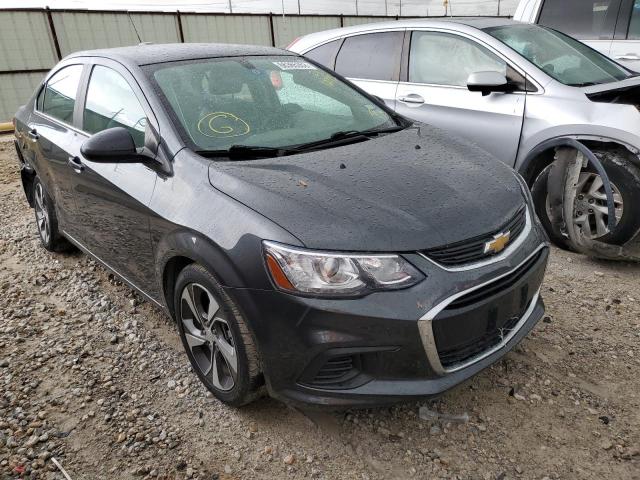 1G1JF5SB1K4122272 - 2019 CHEVROLET SONIC PREM GRAY photo 1