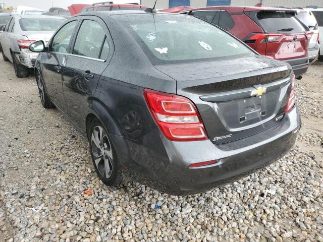 1G1JF5SB1K4122272 - 2019 CHEVROLET SONIC PREM GRAY photo 3