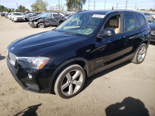 5UXWZ7C35H0X40345 - 2017 BMW X3 SDRIVE2 BLACK photo 2