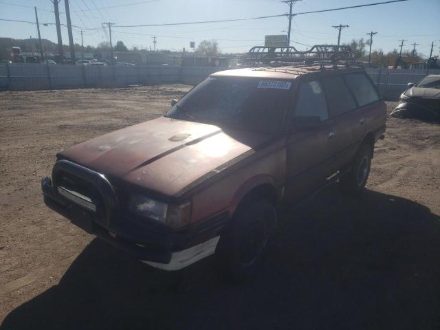 JF2AN53B0HE415495 - 1987 SUBARU GL 4WD RED photo 2