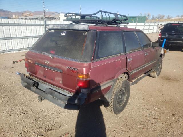 JF2AN53B0HE415495 - 1987 SUBARU GL 4WD RED photo 4