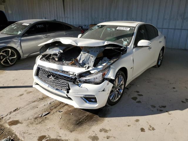 JN1EV7AP9JM591759 - 2018 INFINITI Q50 WHITE photo 2