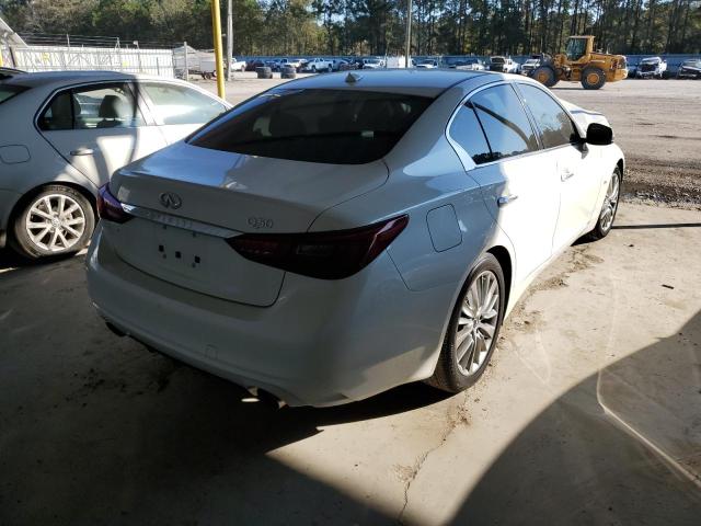 JN1EV7AP9JM591759 - 2018 INFINITI Q50 WHITE photo 4