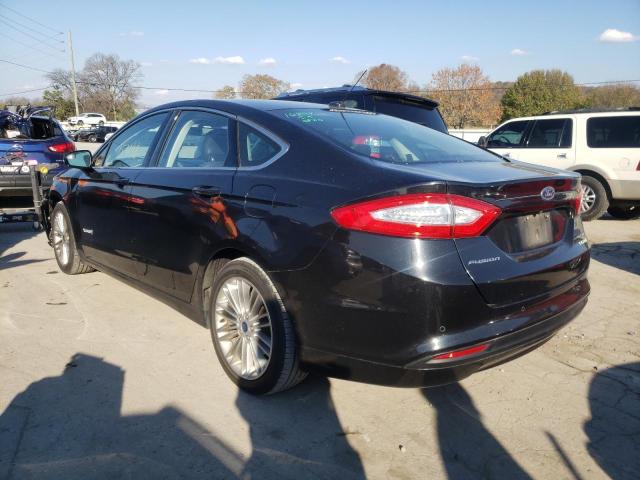 3FA6P0LU7ER316514 - 2014 FORD FUSION SE BLACK photo 3