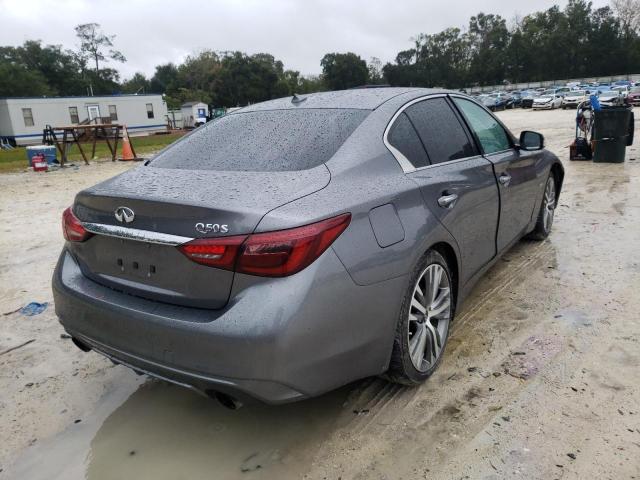 JN1EV7AP8JM590716 - 2018 INFINITI Q50 LUXE GRAY photo 4