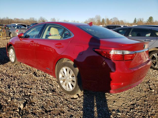 JTHBW1GG6D2015952 - 2013 LEXUS ES 300H RED photo 3