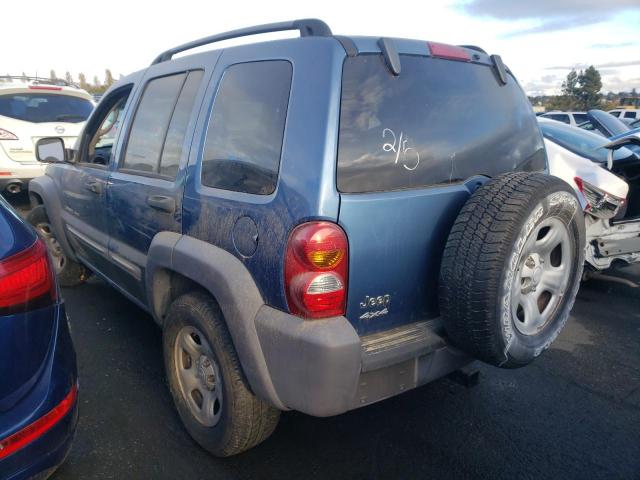 1J4GL48K93W583859 - 2003 JEEP LIBERTY BLUE photo 3